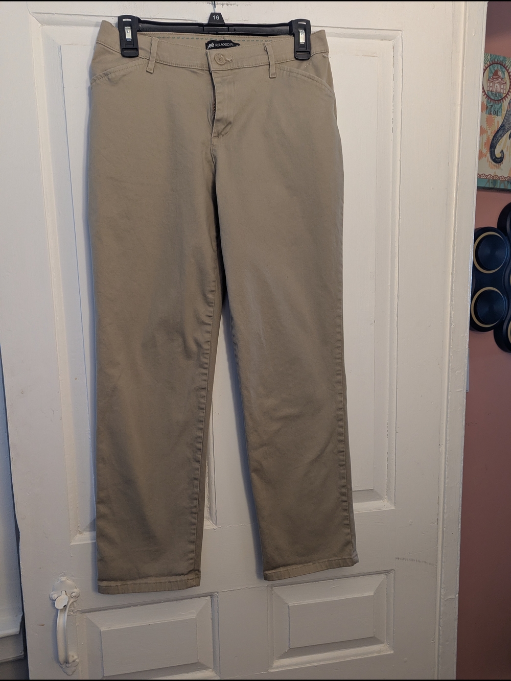 Lee Men's Straight Chinos in Khaki Tone 30 X 28
